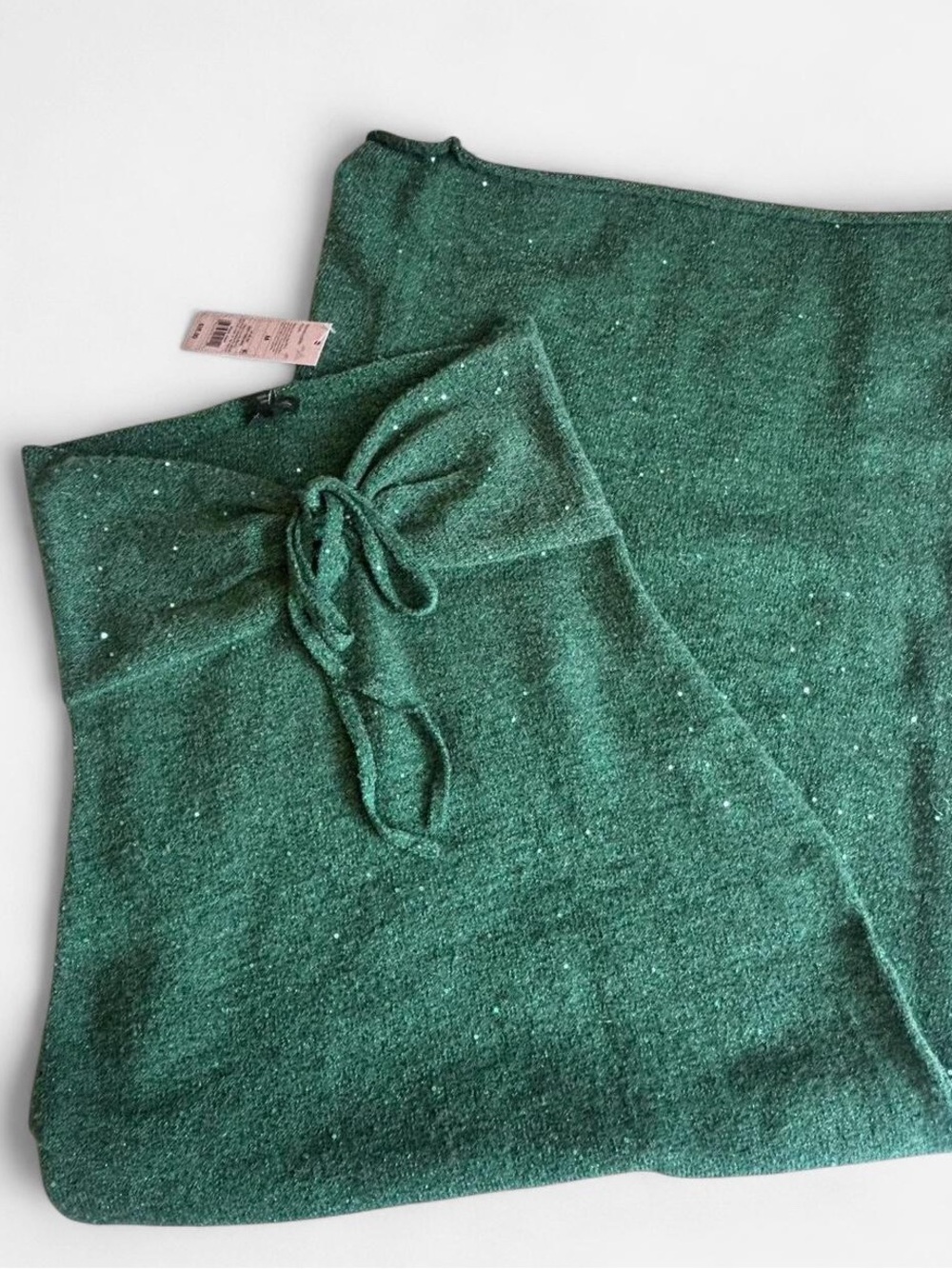 wild fable Strapless Sparkle Knit Dress in Green - Picture 3 of 5